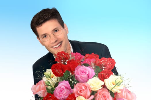 Giving roses as a gift