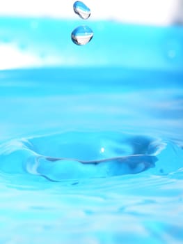 Two Falling Drops