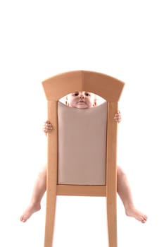 on the chair