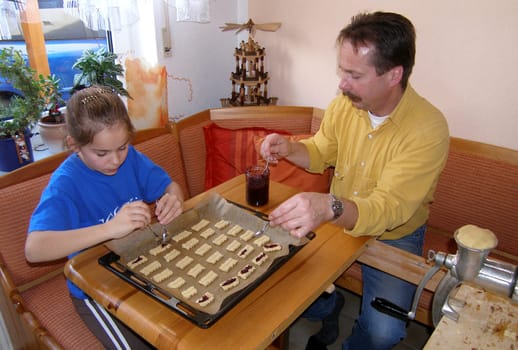 Making cookies