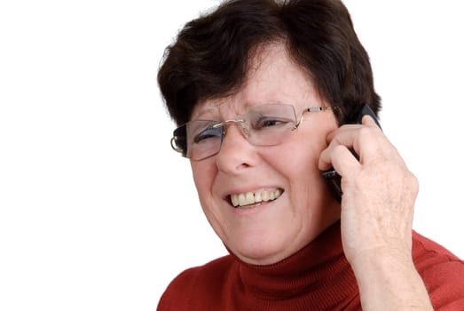 Senior woman with mobile phone