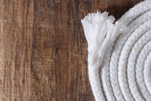 Rope on wood