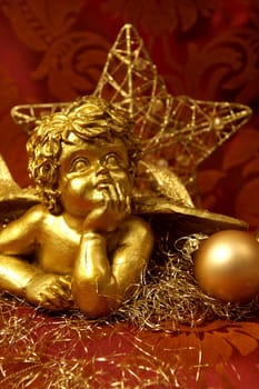 Christmas decoration in gold