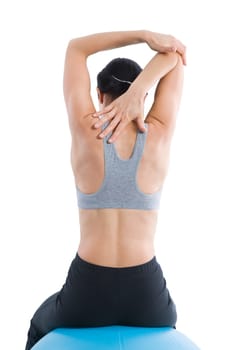 Stretching arm muscles