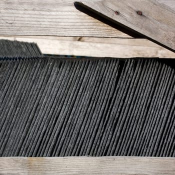 Slate with a rough natural edge