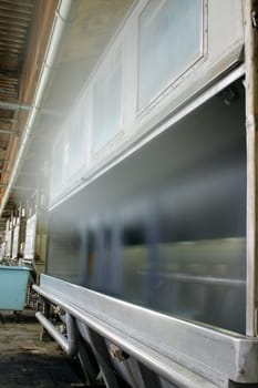 Fabric in the dyehouse