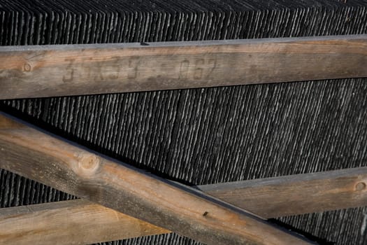 Slate with a rough natural edge