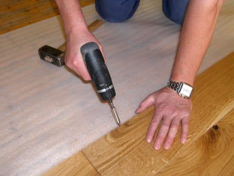 Laying boards