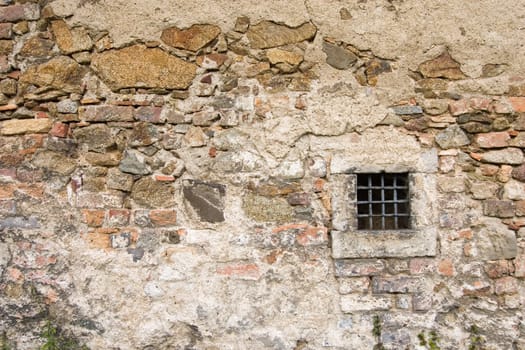Stone wall with window
