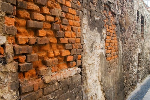 Dilapidated wall