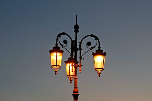 Lazise,lantern on the waterfront