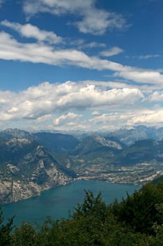 Blick vom Monte Baldo mit Gardasee
