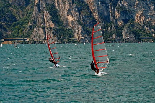 Surfer at Torbole,Lake Garda
