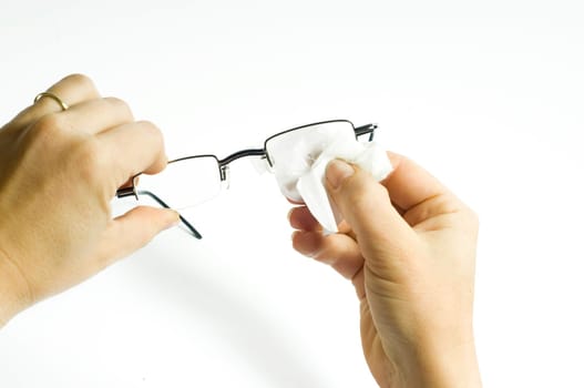 Cleaning glasses