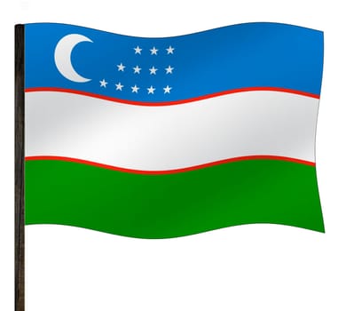 Flag of Uzbekistan
