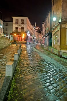 Montmartre at night
