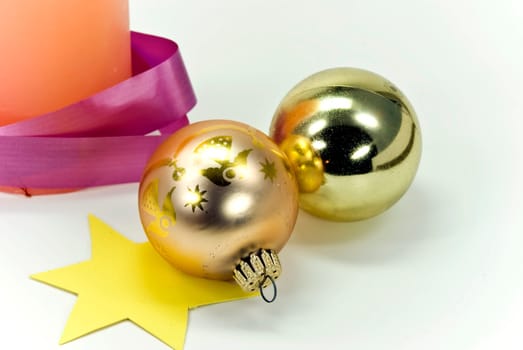 Christmas decoration with the candle
