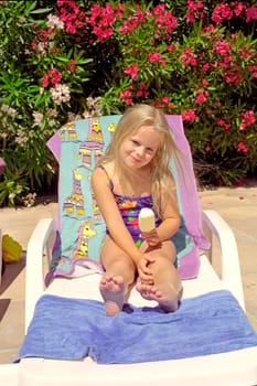 On the deckchair