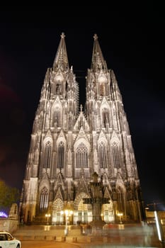 Cologne Cathedral at night