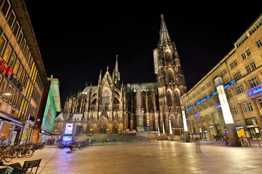 Cologne Cathedral and station forecourt