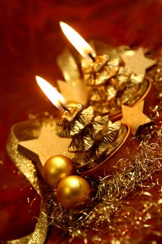 Christmas decoration in gold