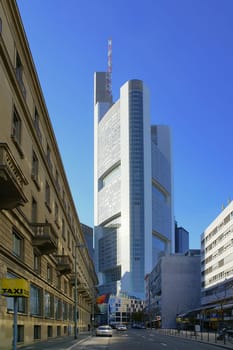 Street canyon in Frankfurt