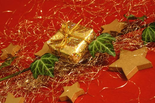 Christmas decoration in gold