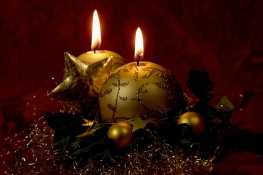 Christmas decoration in gold