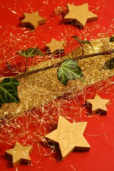 Christmas decoration in gold