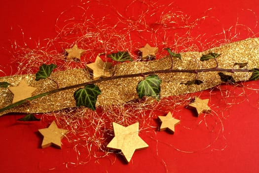 Christmas decoration in gold