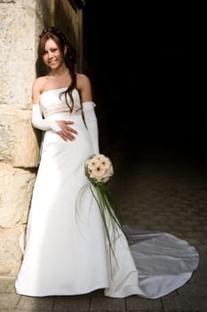 Bride at Wall