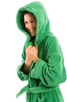 Bathrobe hood