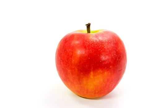Apple Closeup Isolated on White