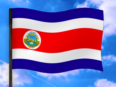 Flag Costa Rica