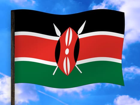 Flag Kenya