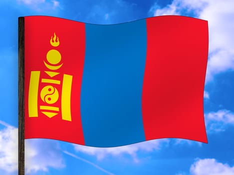 Flag Mongolia