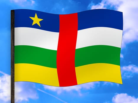 Flag Central African Republic