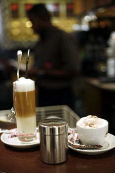 Coffee Latte and Capucino