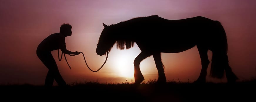 on a long leash