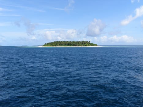 One of the many beautiful islands in the Baa Atoll of the Maldives.