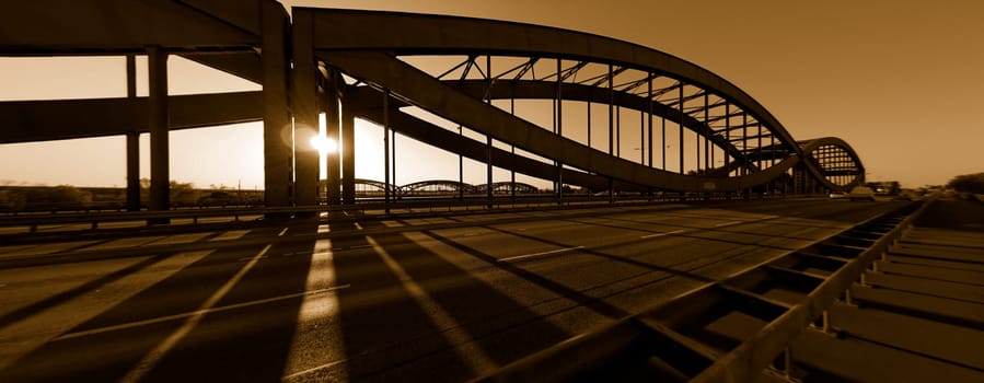 Elbe bridge panorama