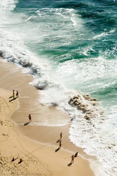 Beach birds eye view