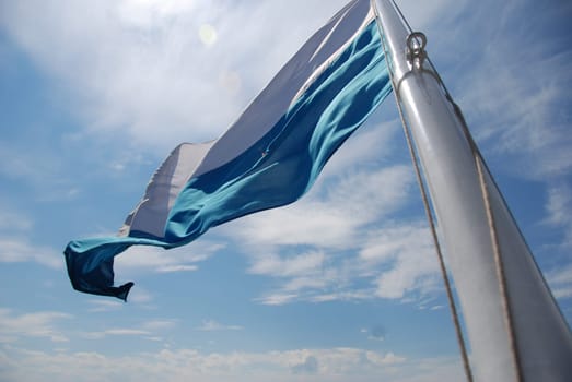 Flag in the wind