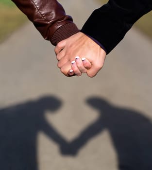 Heart-shaped shadow