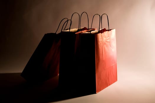 Three Red Shopping Bags - Paper Bags