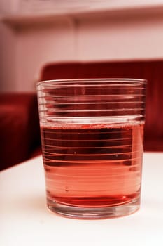 Drinks in a lounge with couch