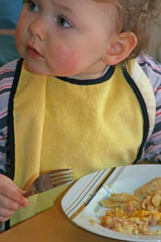 Eating child