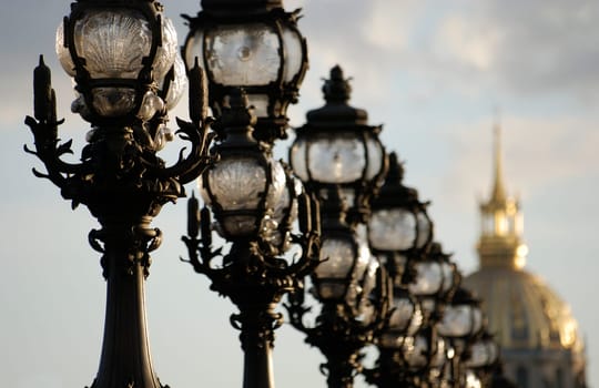 Lanterns Pont Alexander III Paris
