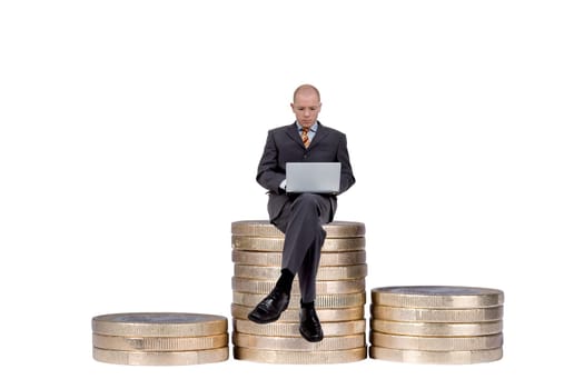Businessman with notebook