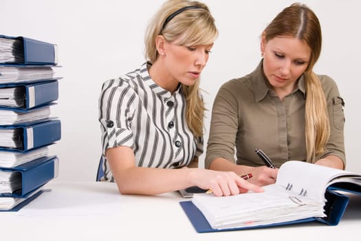 business team working
